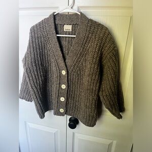 Babaa cardigan no 19 mini- dark mist.